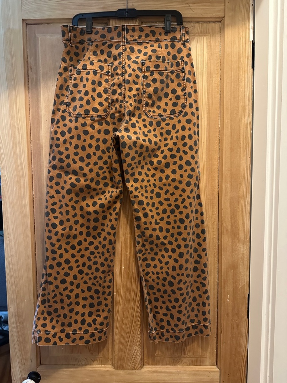 ASKK NY Tan and Black Leopard-Print Chinos - Picture 6 of 6